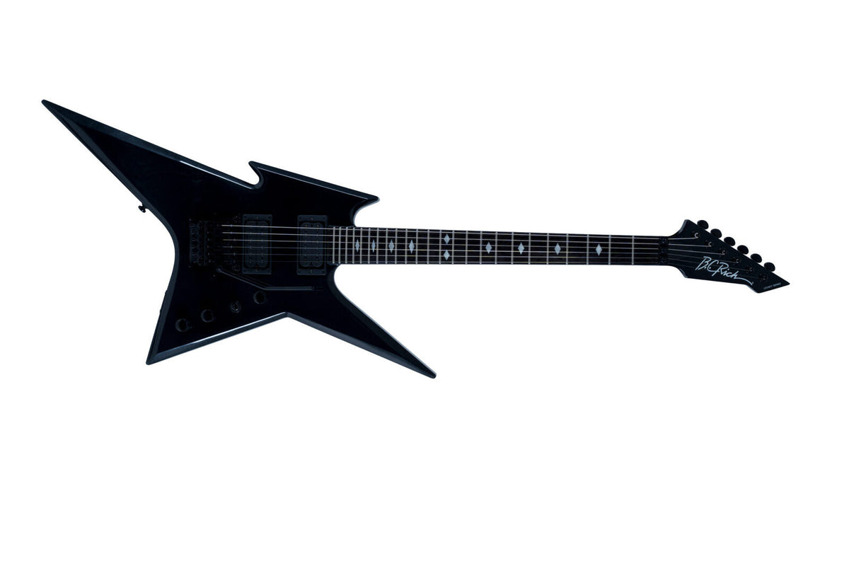 Ironbird Legacy with Floyd Rose by Quality One Development Store electric guitar in Pearl Black with vacuum wax potted humbuckers