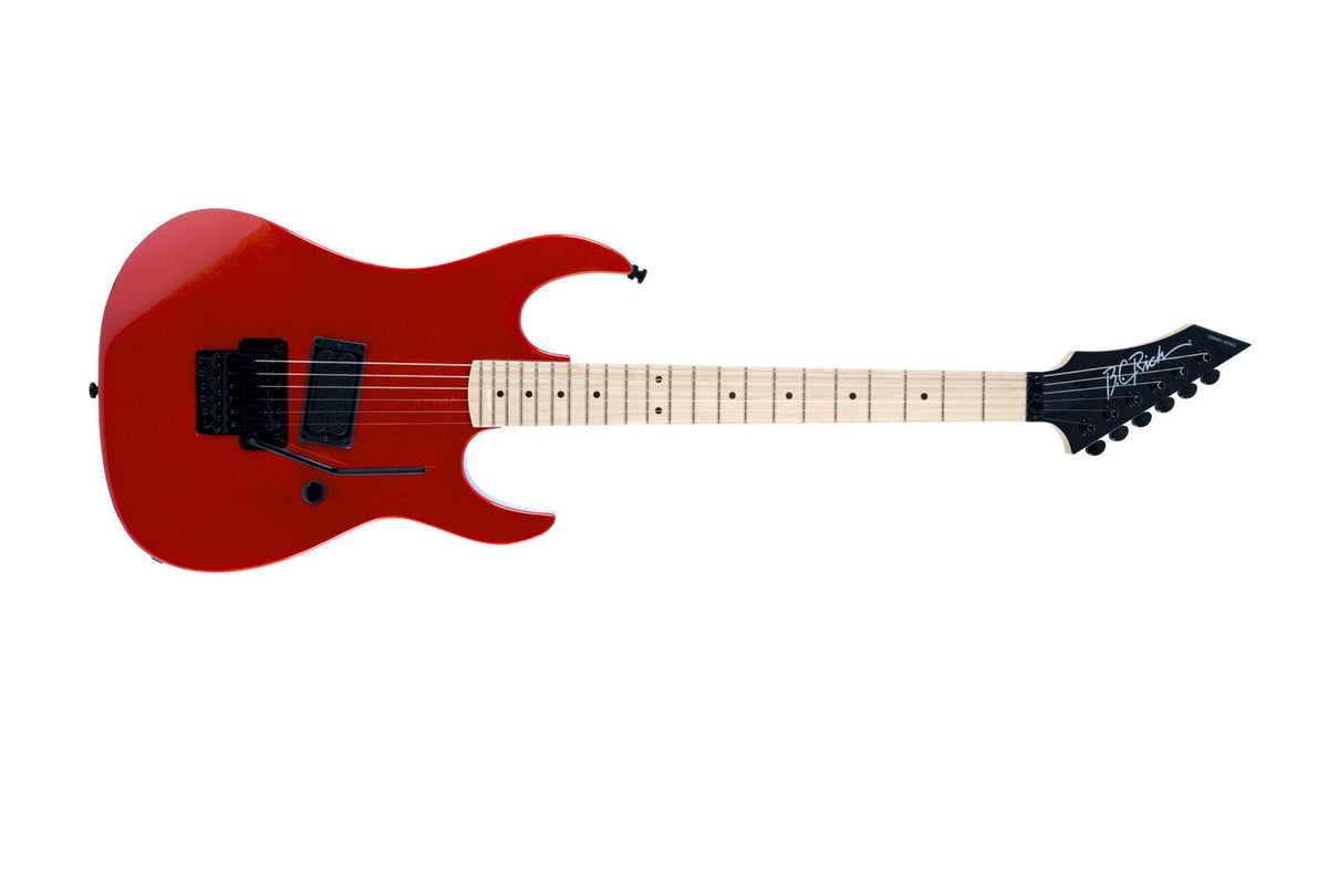 Gunslinger Retro II with Floyd Rose by Quality One Development Store electric guitar in Candy Red with Seymour Duncan SH6