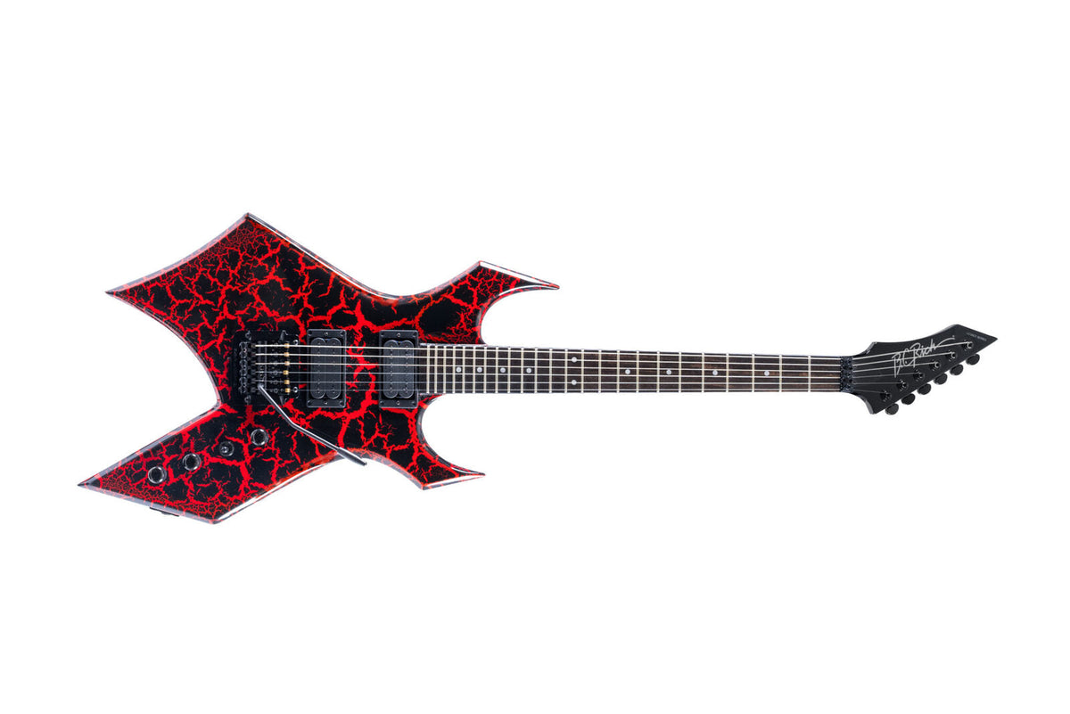 Warlock Legacy with Kahler by Quality One Development Store electric guitar in Red Crackle with passive humbucker pickups