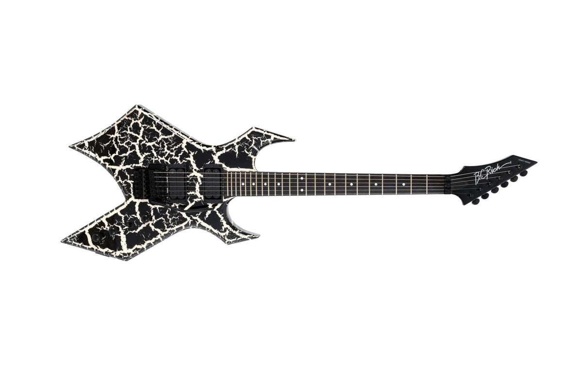 Warlock Legacy with Floyd Rose by Quality One Development Store electric guitar in Black Crackle with 181 locking tuning machines