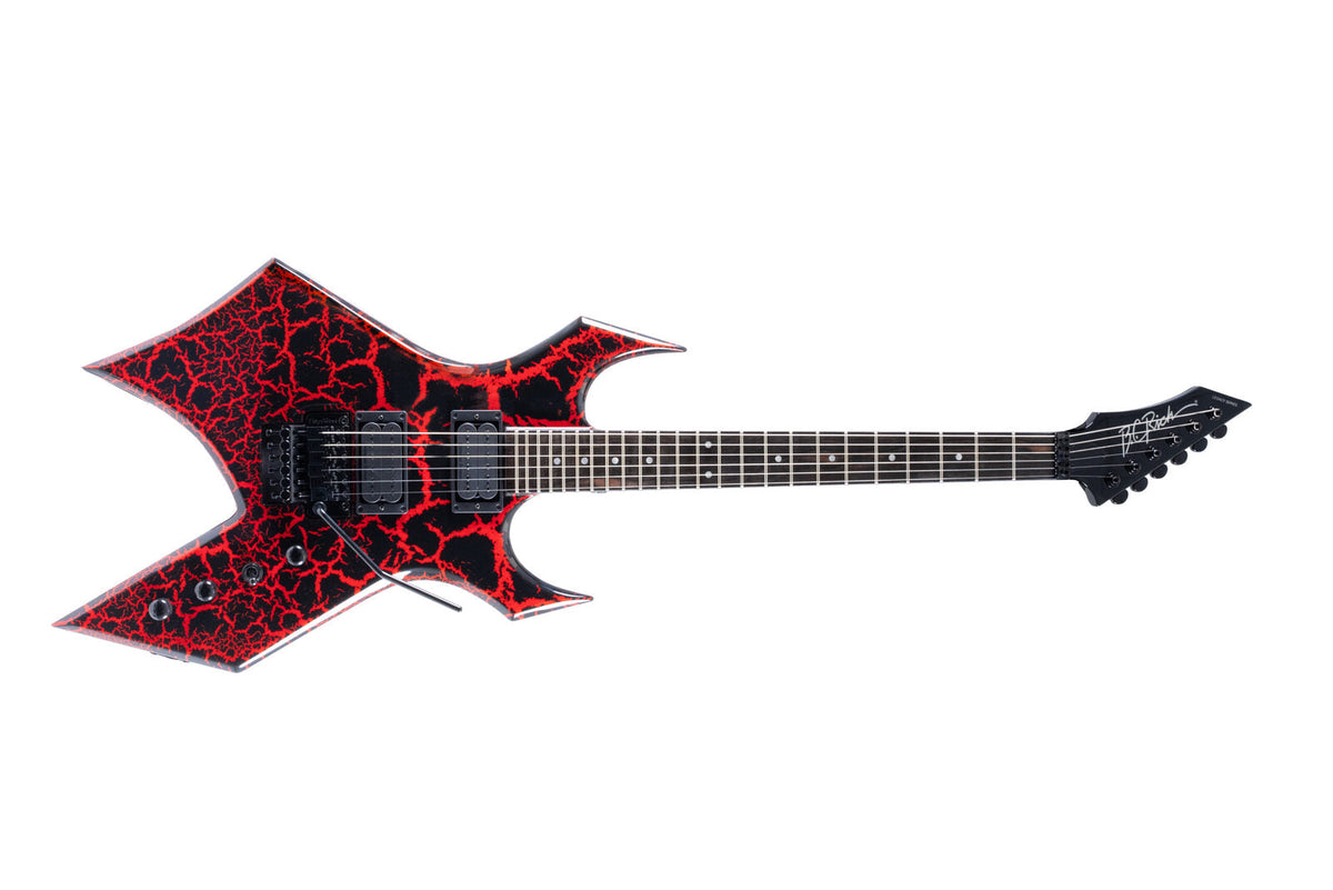 Warlock Legacy with Floyd Rose by Quality One Development Store electric guitar in Red Crackle with 181 locking tuners
