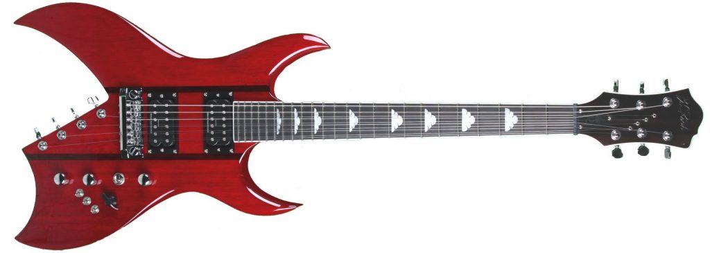 Rich B Legacy Perfect 10 by Quality One Development Store 10-string electric guitar in Dragons blood with Grover Super Rotomatic tuners