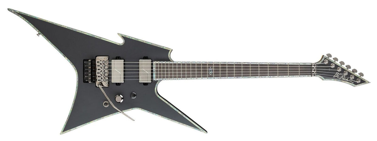 Ironbird Extreme with Floyd Rose electric guitar by Quality One Development Store in Matte Black with shredzilla heel