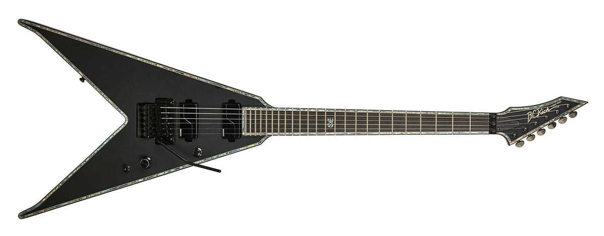 JRV Extreme with Floyd Rose by Quality One Development Store electric guitar in Matte Black with shredzilla deep cut neck heel access