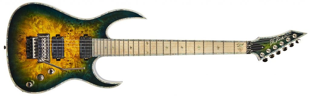 Shredzilla Z6 Prophecy Exotic with Floyd Rose by Quality One Development Store neck-through electric guitar Cyan Blue with satin neck finish
