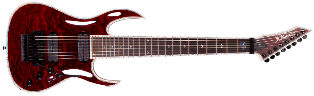 Shredzilla 8 Prophecy archtop with Floyd Rose by Quality One Development Store in Black Cherry with deep cut for higher-fret access