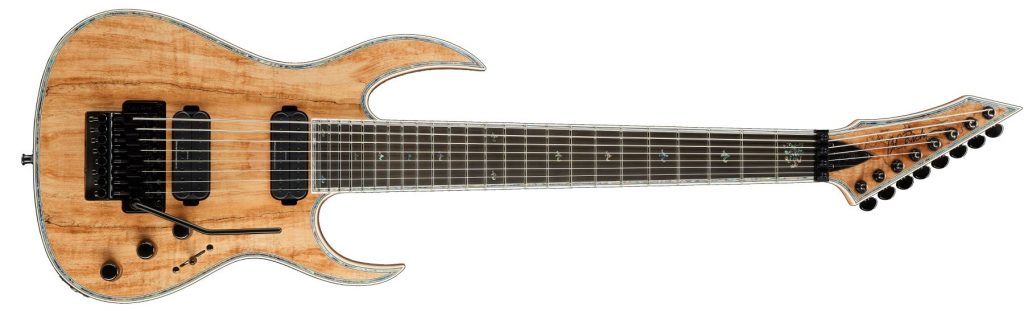 Shredzilla 8 Prophecy Archtop with Floyd Rose by Quality One Development Store in Spalted Maple with deep cut