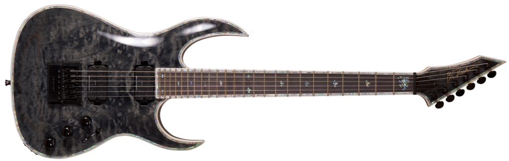 Shredzilla Prophecy Archtop with Evertune Bridge by Quality One Development Store in Spalted Maple with deep cut for higher-fret access
