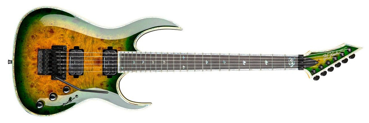 Shredzilla Prophecy Exotic Archtop with Floyd Rose by Quality One Development Store in Spalted Maple with deep cut