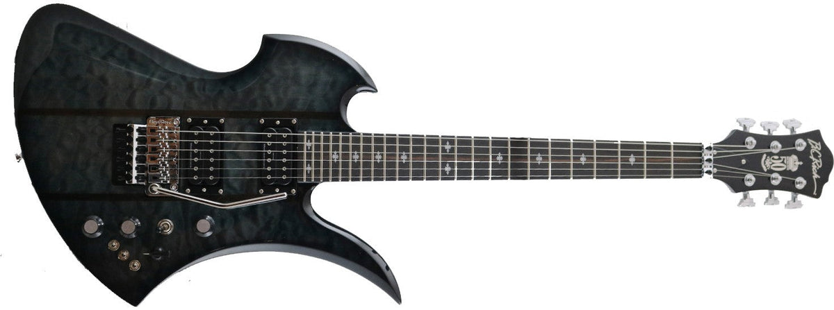 Mockingbird Legacy ST with Floyd Rose by Quality One Development Store, Black Burst electric guitar with ebony fingerboard