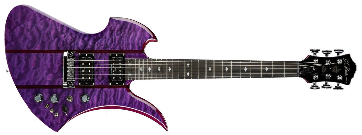 Mockingbird Legacy STQ Hardtail by Quality One Development Store electric guitar in Trans Purple with Grover Rotomatic tuners