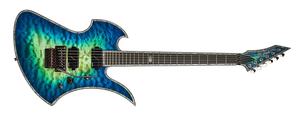 Mockingbird Extreme Exotic with Floyd Rose by Quality One Development Store electric guitar Cyan Blue with Shredzilla deep cut