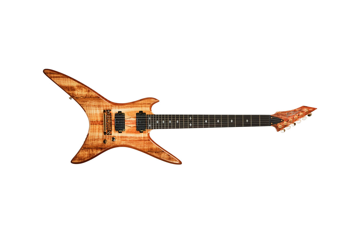 Stealth Legacy Exotic by Quality One Development Store electric guitar in Natural Transparent with dual humbucker pickups