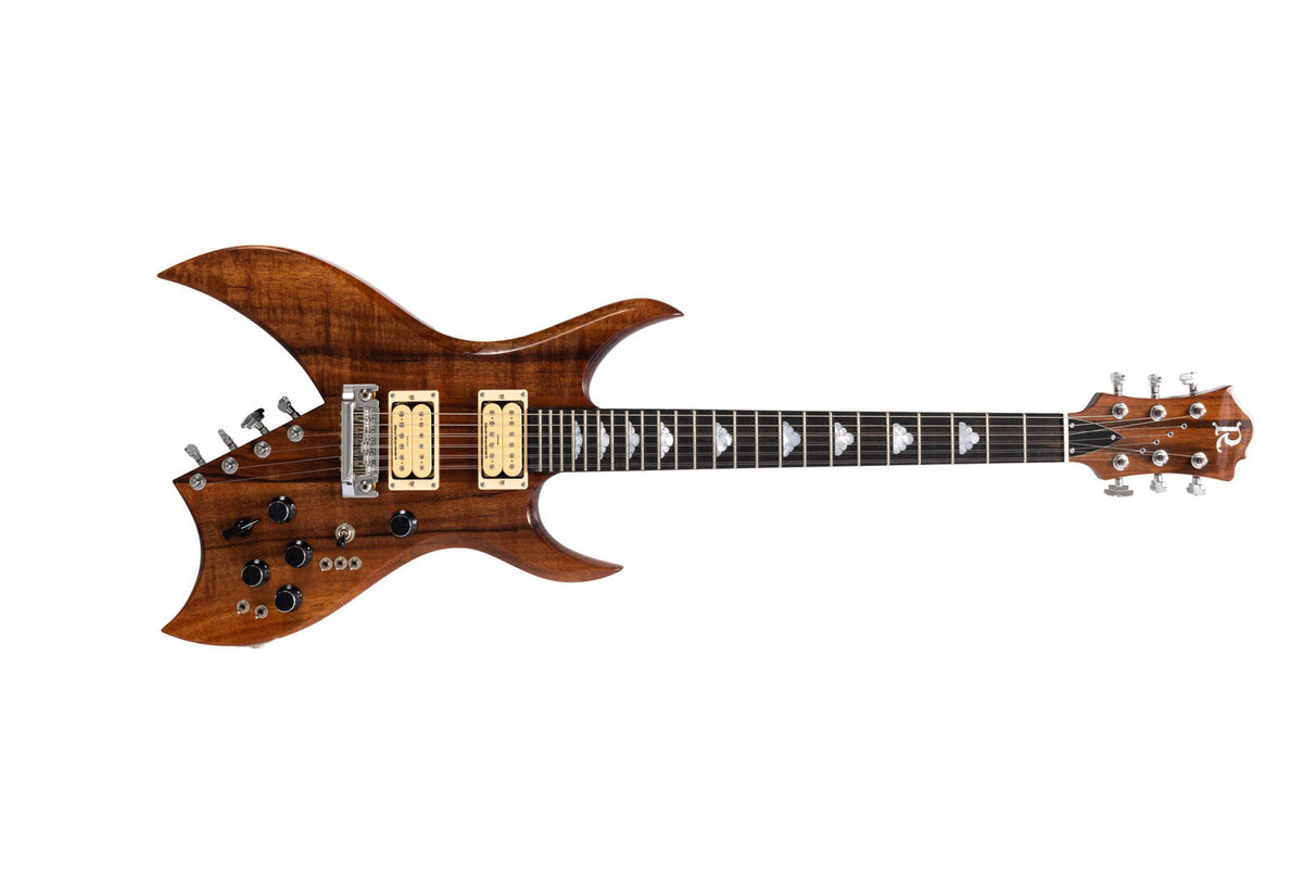 Rich B 10 Supreme Handcrafted USA Quality One Development Store 10-string electric guitar in Trans Natural with Dimarzio humbuckers