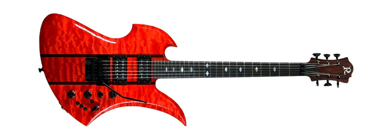 Mockingbird SL Custom by Quality One Development Store electric guitar in Red with Floyd Rose Original tremolo