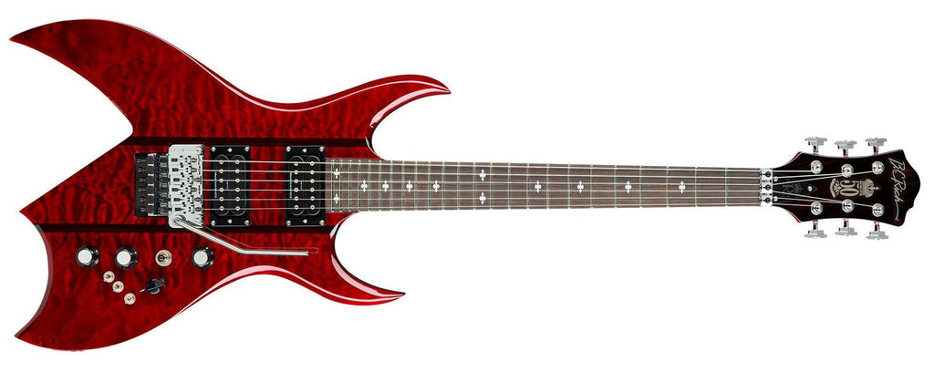 Rich B ST Legacy with Floyd Rose by Quality One Development Store electric guitar in Transparent Red with USA made pickups