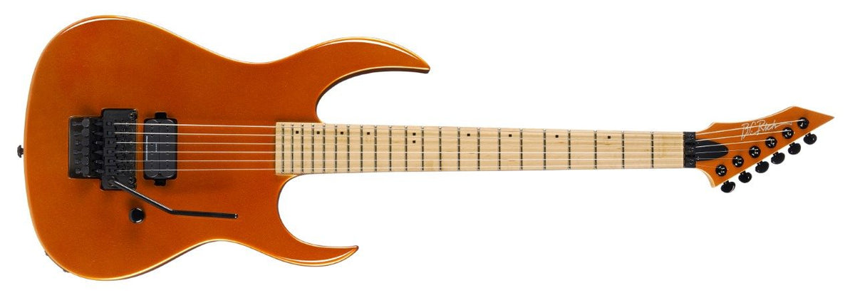 Gunslinger II Prophecy by Quality One Development Store electric guitar in Candy Apple Red with glossy finish and tremolo bridge