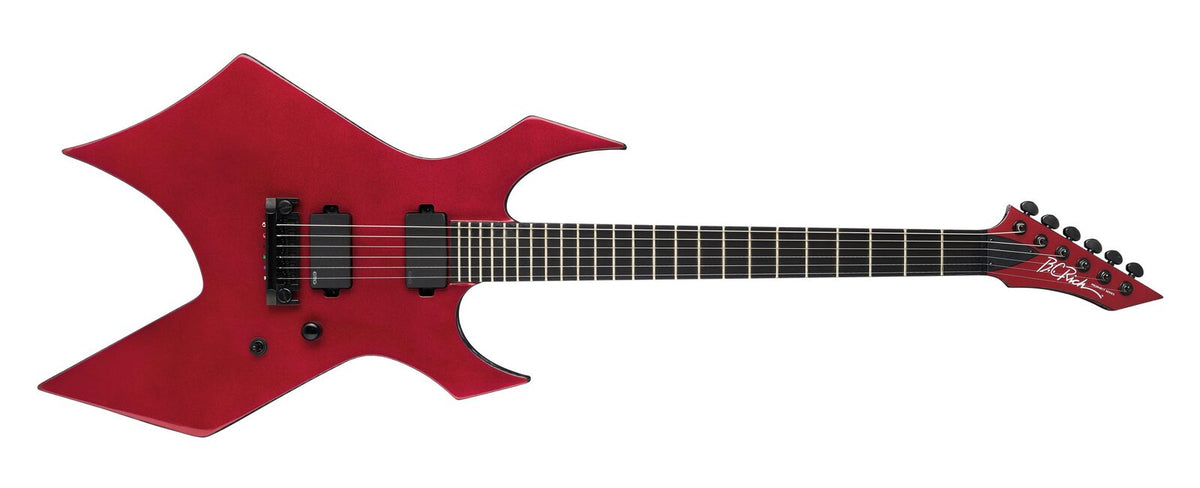 Warlock Prophecy with Quad Bridge by Quality One Development Store electric guitar in Gloss Red with deep cutaway body