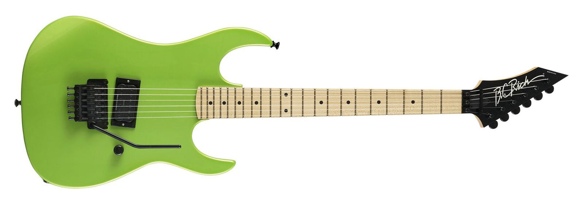 Gunslinger Legacy with Floyd Rose by Quality One Development Store green bolt-on electric guitar with locking tuning machines