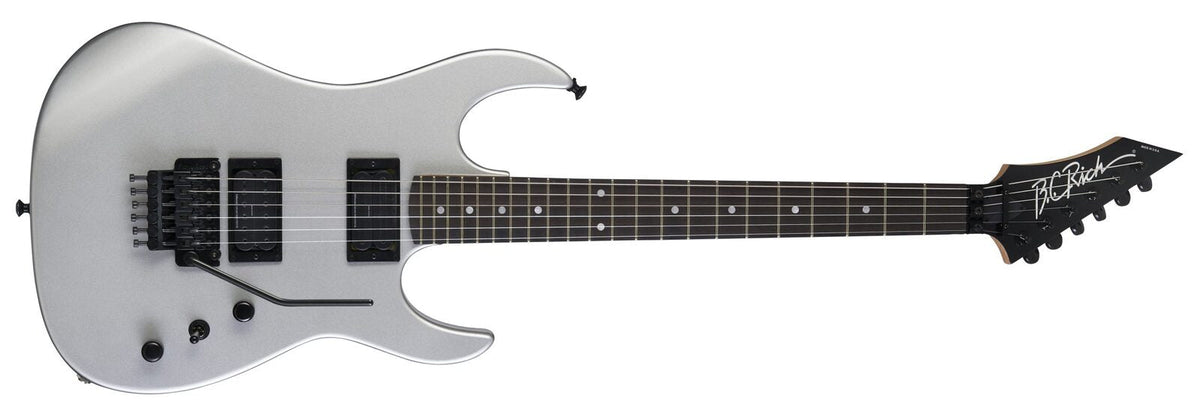 ST Legacy USA electric guitar by Quality One Development Store in Silver Metallic with Floyd Rose Original tremolo