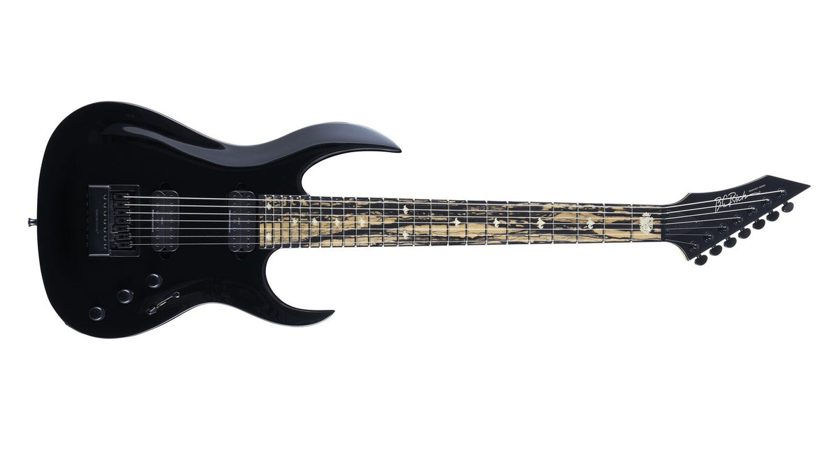 Shredzilla 7 Prophecy Archtop with EverTune II by Quality One Development Store black archtop electric guitar with neck-through construction