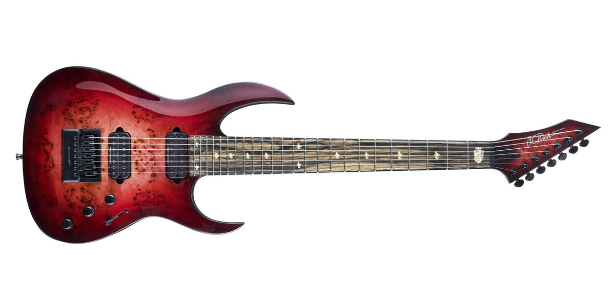 Shredzilla 7 Prophecy Archtop with EverTune II by Quality One Development Store in Lava Burst with neck-through