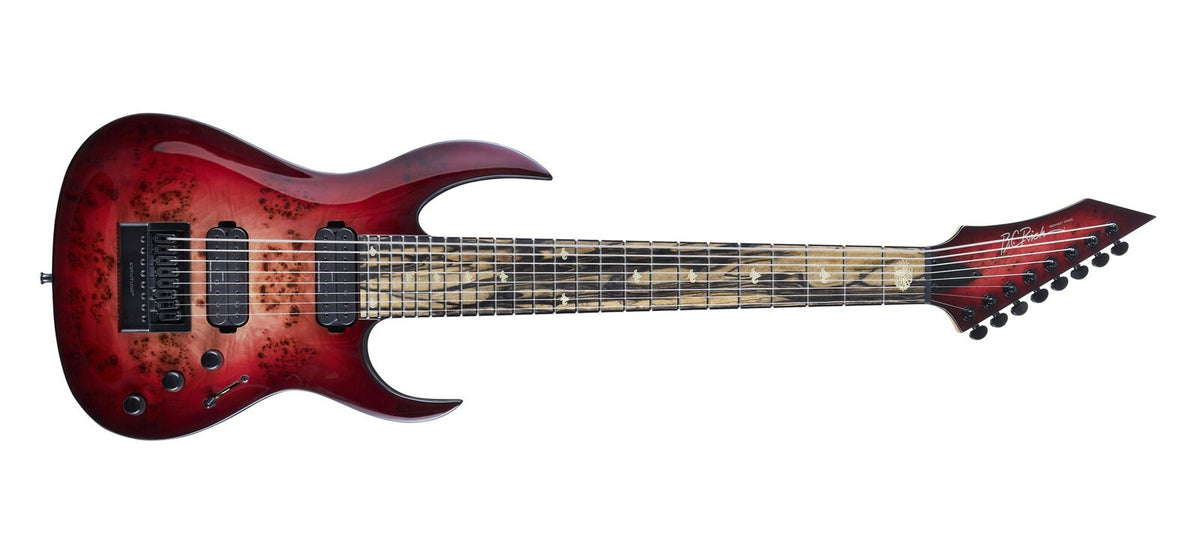 Shredzilla 8 Prophecy Archtop with EverTune II by Quality One Development Store lava burst archtop electric guitar
