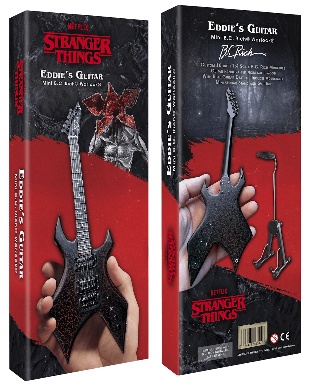 Stranger Things Eddie's Limited-Edition Replica Mini Guitar by Quality One Development Store in Relic Crackle finish