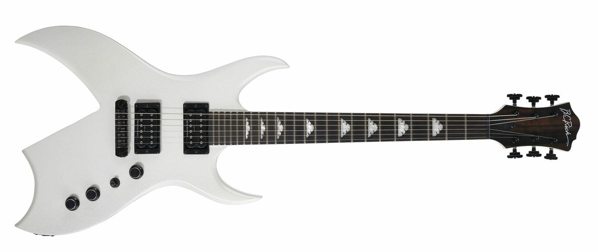 Rich B Legacy by Quality One Development Store electric guitar in Glitter White with 24-58 inch scale length