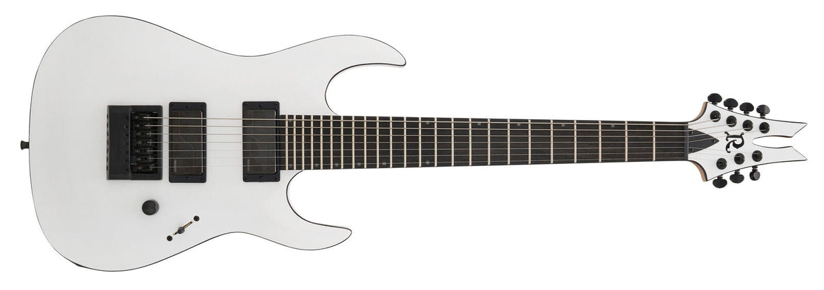 Andy James Signature Assassin 7 by Quality One Development Store 7-string electric guitar Matte White with pitchfork headstock