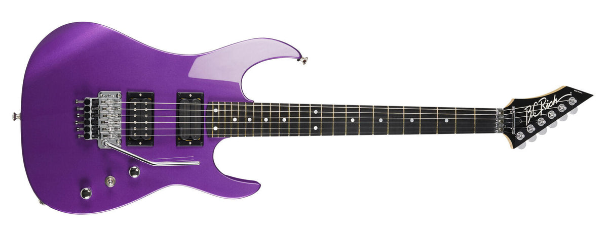 ST Legacy 24 USA by Quality One Development Store bolt-on electric guitar in Candy Purple with Floyd Rose Original tremolo