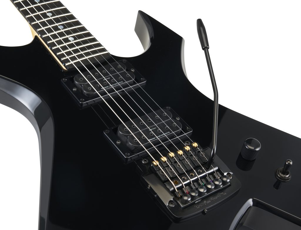 B.C. Rich Stranger Things Eddie's Inspired Limited-Edition NJ Warlock  Electric Guitar Regular Black