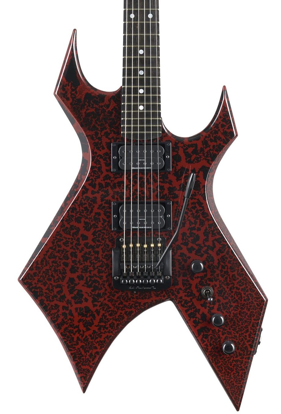 SIGNED!! BC Rich Stranger Things Eddie Munson Warlock Red Krackle Guitar  RARE!