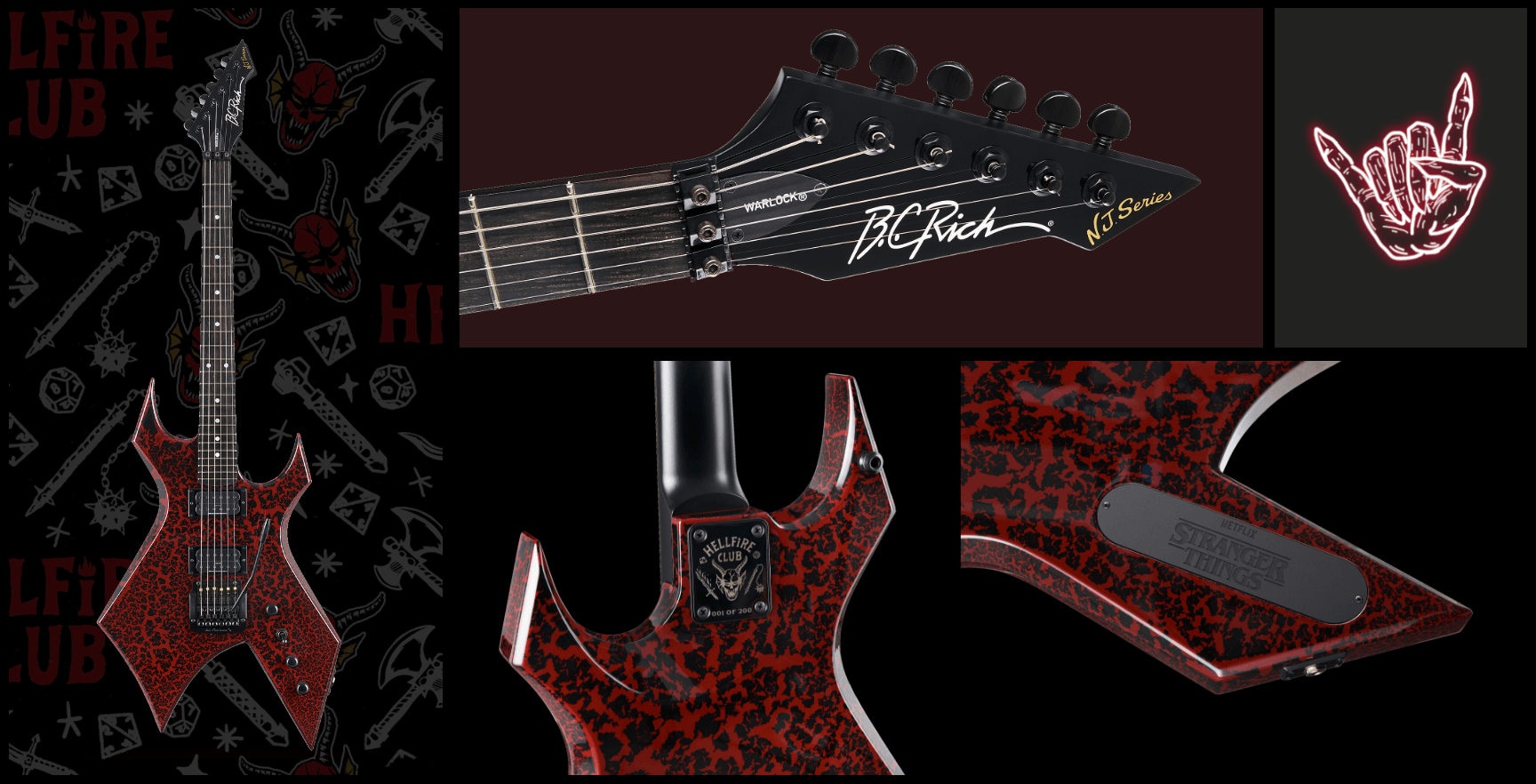 Stranger Things “Eddie's” Limited-Edition Replica Mini Guitar - B.C. Rich